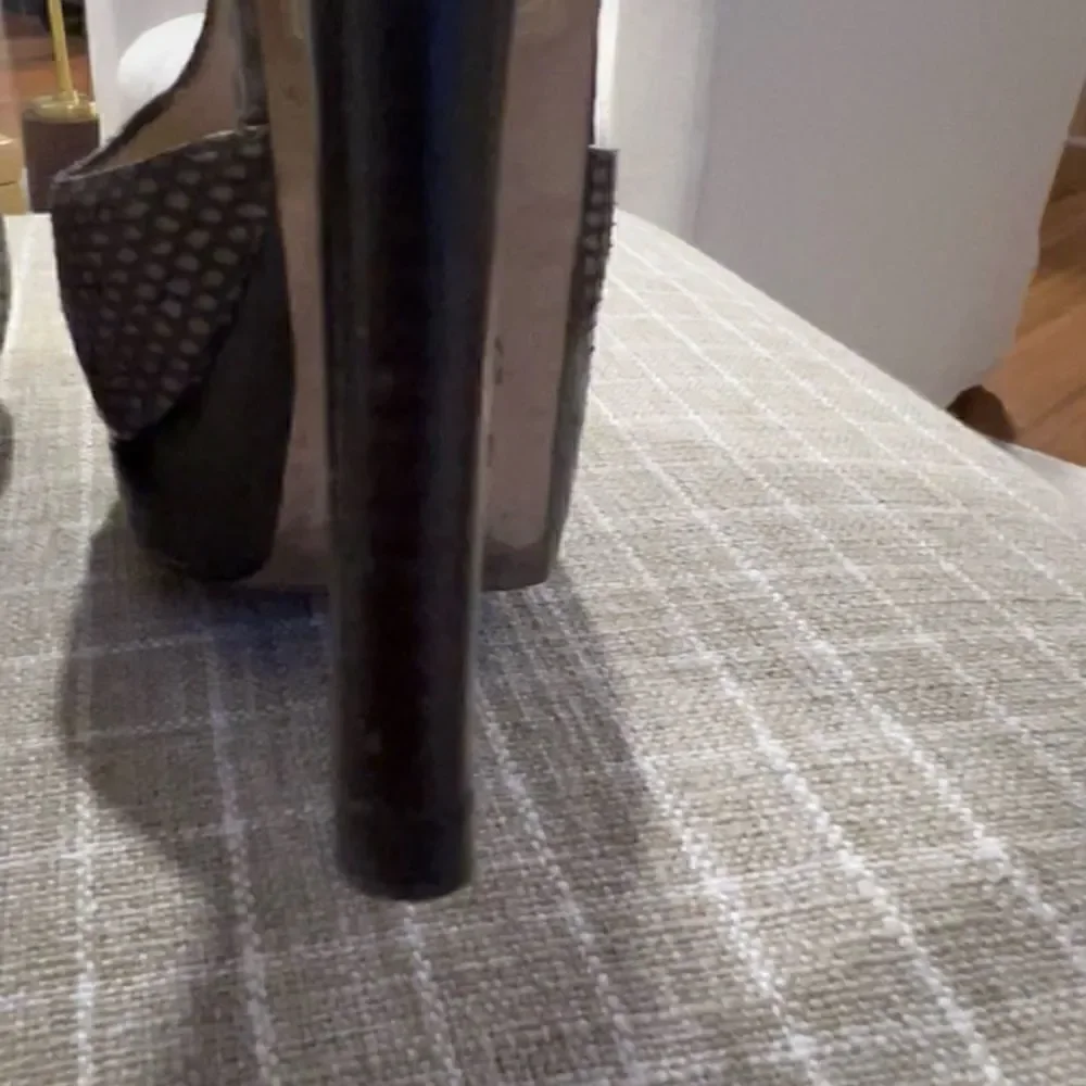 Fendi platform peep toe booties size 6.5 (37)